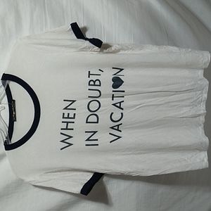 SALE! Raggs ll Riches When In Doubt Vacation Shirt Sz.XL Gently Worn (X-55)